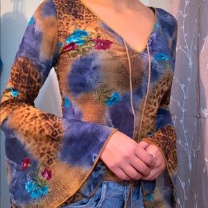 Vintage Multi-Print Blouse